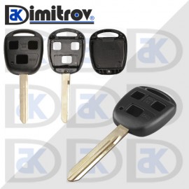 Кутийка ключ 3 бутона TOY47 Toyota Avensis Corolla Yaris Rav4
